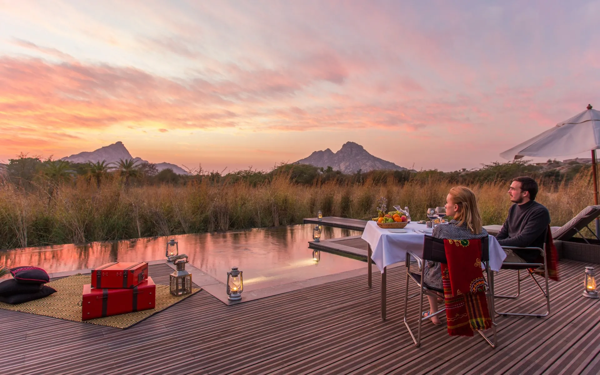 Sundowners in the wild